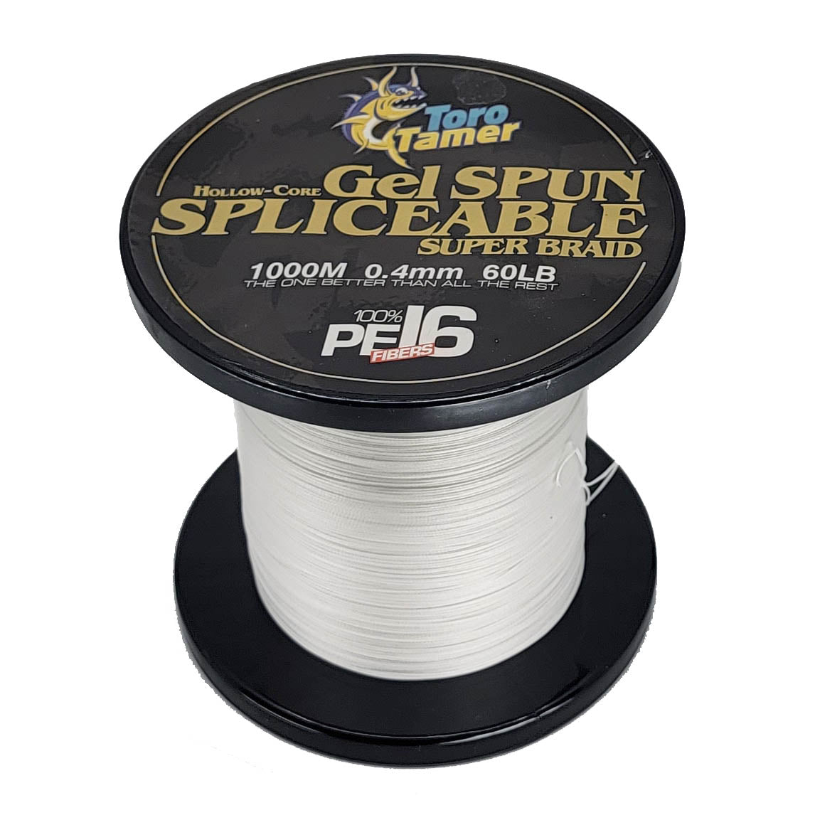 Toro Tamer 16 Strand Hollow Braid Fishing Line - 1000M (3280ft) Durable Saltwater & Freshwater Rope for Offshore Angling and Marine Applications