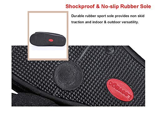 IPENNY Men's Wide Width Open Toe Diabetic & Orthopedic Slippers - Adjustable Non-Slip House Shoes for Foot Pain Relief - Ideal for Bunions, Swollen Feet, Flat Feet & Hammertoes - Perfect for Post-Surgery Recovery, Arthritis & Edema Comfort at Home