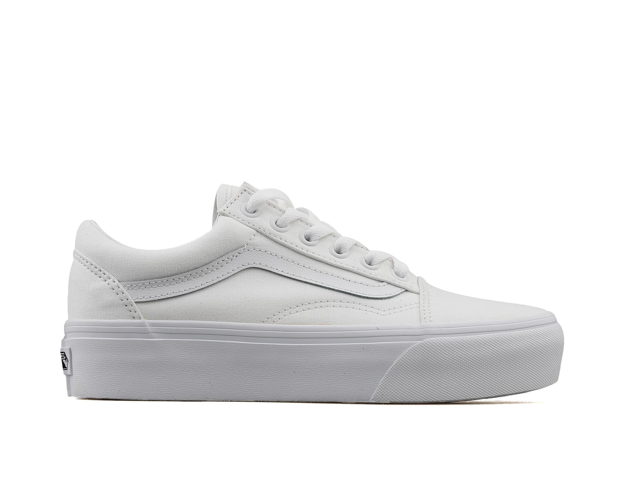 Vans Women's Old Skool Classic Skate Shoes - White Size 8.5 Medium (B,M) - Comfortable Sneakers for Gym, Training & Casual Wear
