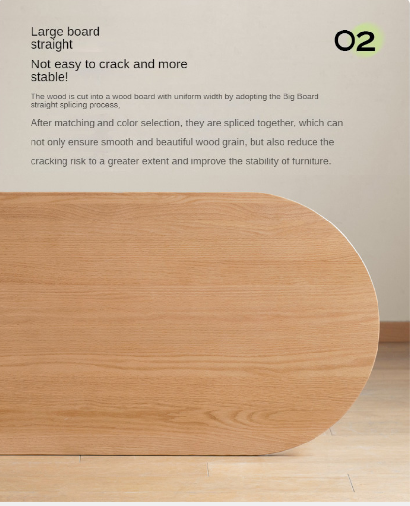 Premium Oak Solid Wood Luxury Coffee Table - Modern & Durable Living Room Centerpiece for Home Decor & Entertainment
