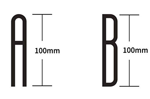 4 Inch Self-Adhesive Black Door Number Stickers for House & Apartment - Mailbox Plaque Letters (Style A) - Perfect for Home Address Marking, Front Door Decor, and Mailbox Identification