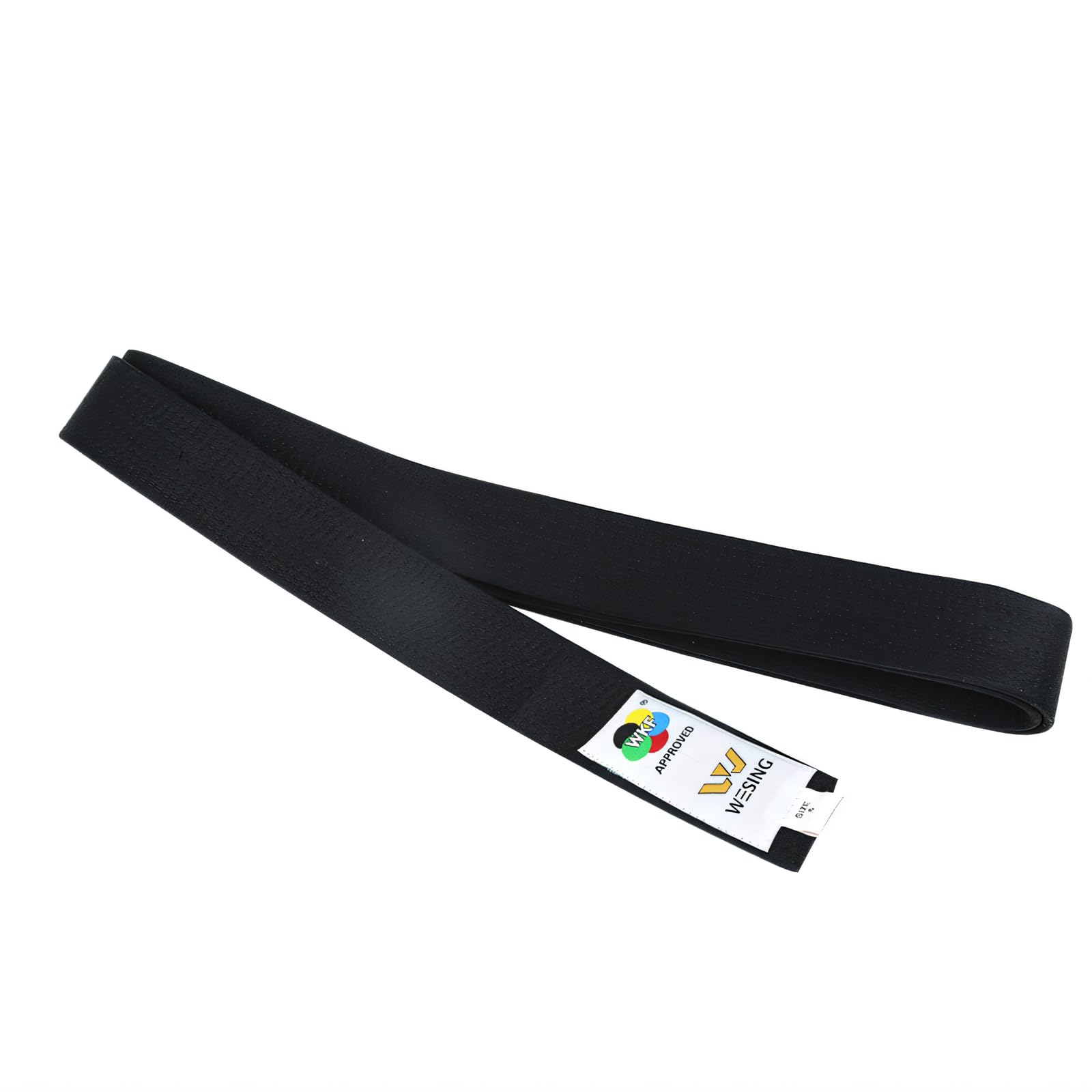 WESING WKF Approved Karate Belt - Black, Red, Blue for Martial Arts Training & Competition | Professional Karate Uniform Accessory for Dojo Practice & Tournaments