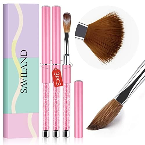 A2-3pcs Acrylic Nail Brush Set