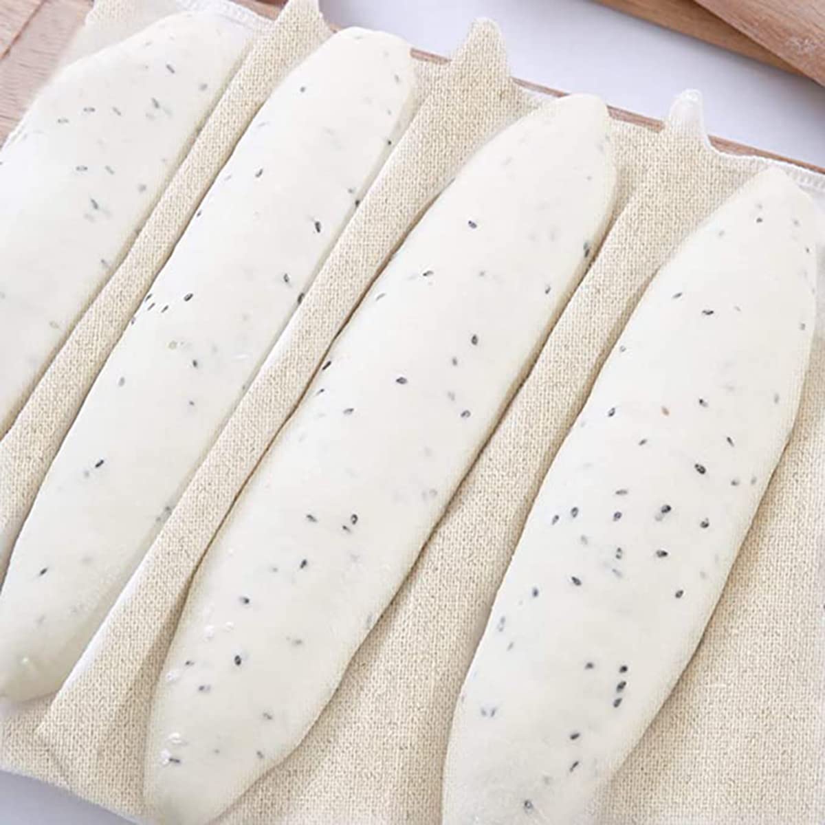 Bahderaus Professional Bakers Dough Couche (35x26 Inch) - Premium Linen Proofing Cloth for Artisan Bread Baking | Perfect for Sourdough, Baguettes & Homemade Loaves