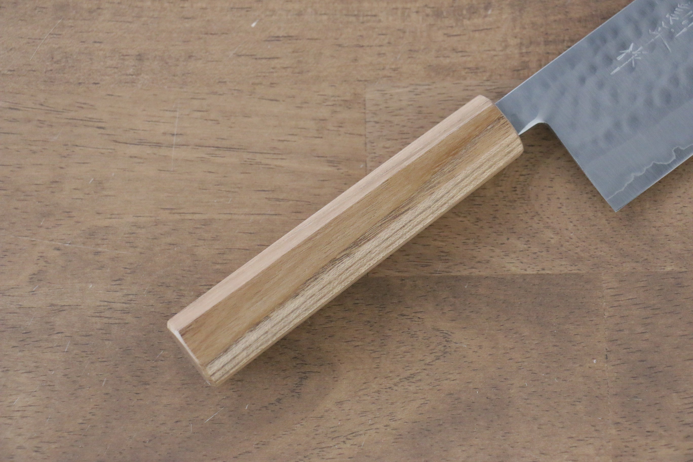 Premium Kunihira VG1 Hammered Nakiri Knife 165mm - Japanese Enju Wood Handle - Professional Chef & Home Cooking Vegetable Chopper - Perfect for Slicing, Dicing & Meal Prep