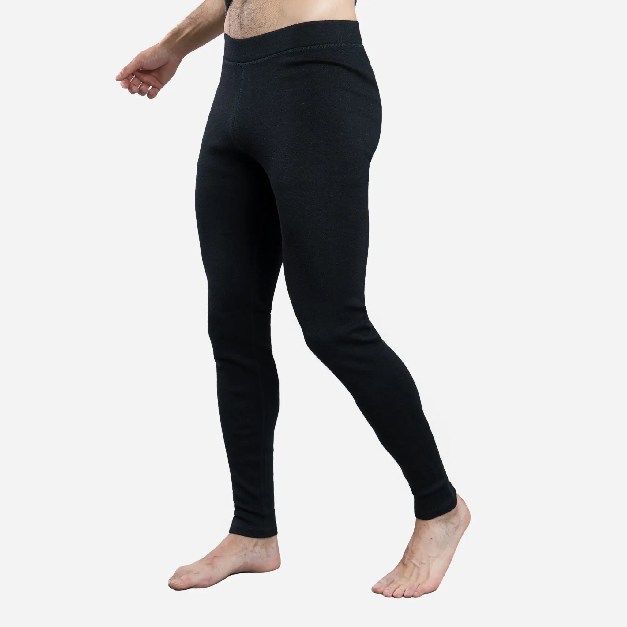 Premium Men's Alpaca Wool Leggings - 300 Lightweight Thermal Base Layer for Hiking, Skiing & Winter Sports - Soft & Breathable Cold Weather Underwear
