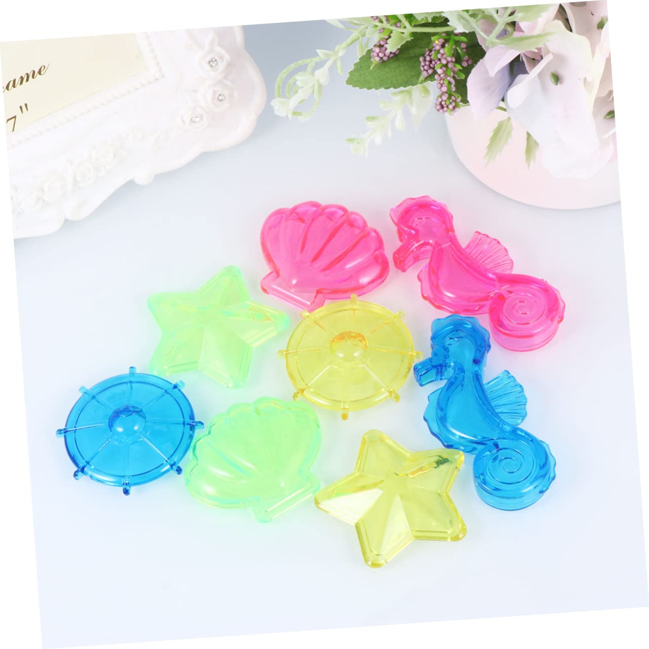 VICASKY 6 Sets Summer Beach Toys for Kids - Bath Time, Gem Diving & Swimming Pool Toys - Fun Water Play for Beach, Pool, Bathtub & Backyard Activities