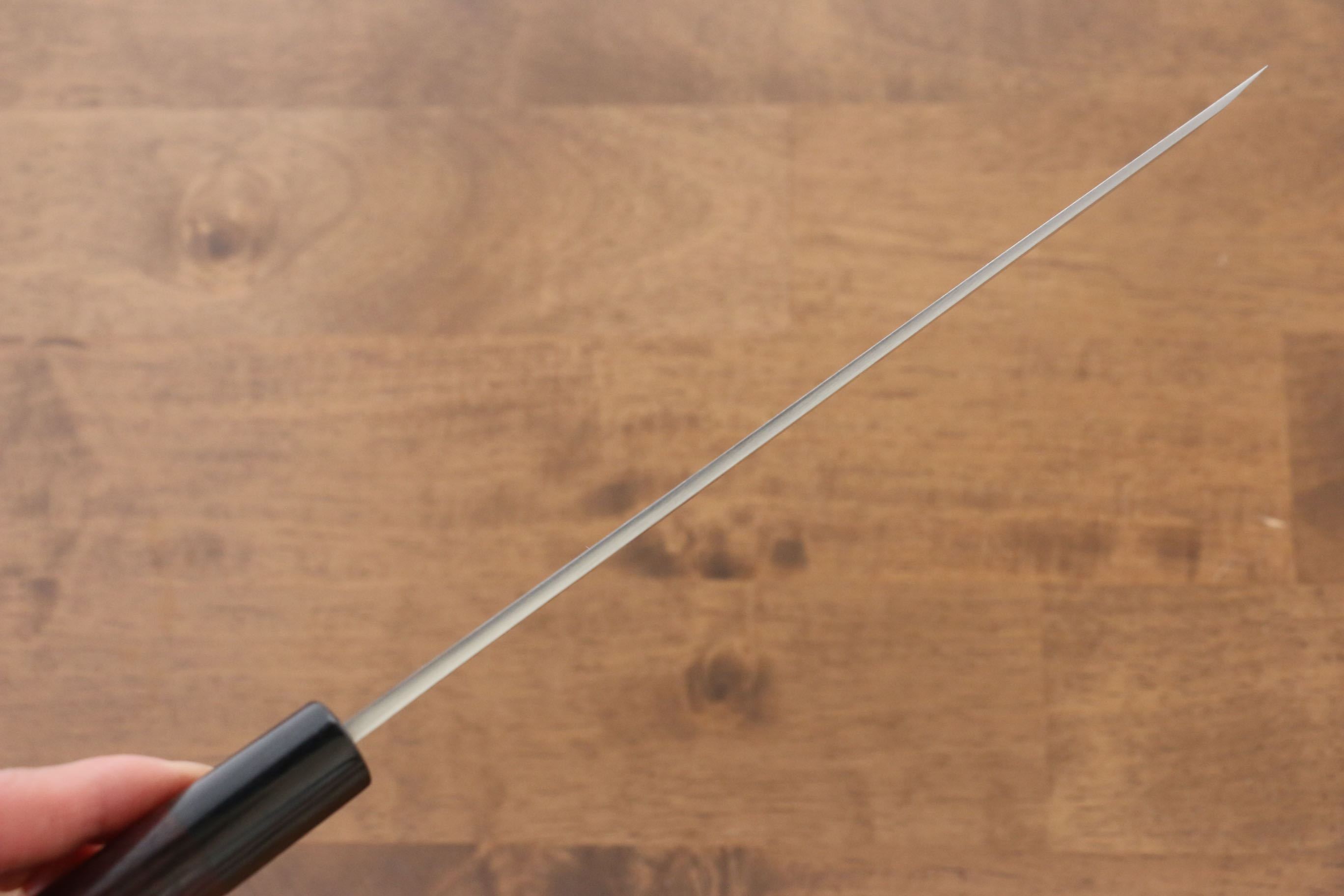Premium Jikko White Steel No.2 Sakimaru Yanagiba Sushi Knife 210mm with Exquisite Shitan Handle - Perfect for Sushi Chefs & Japanese Cuisine Preparation