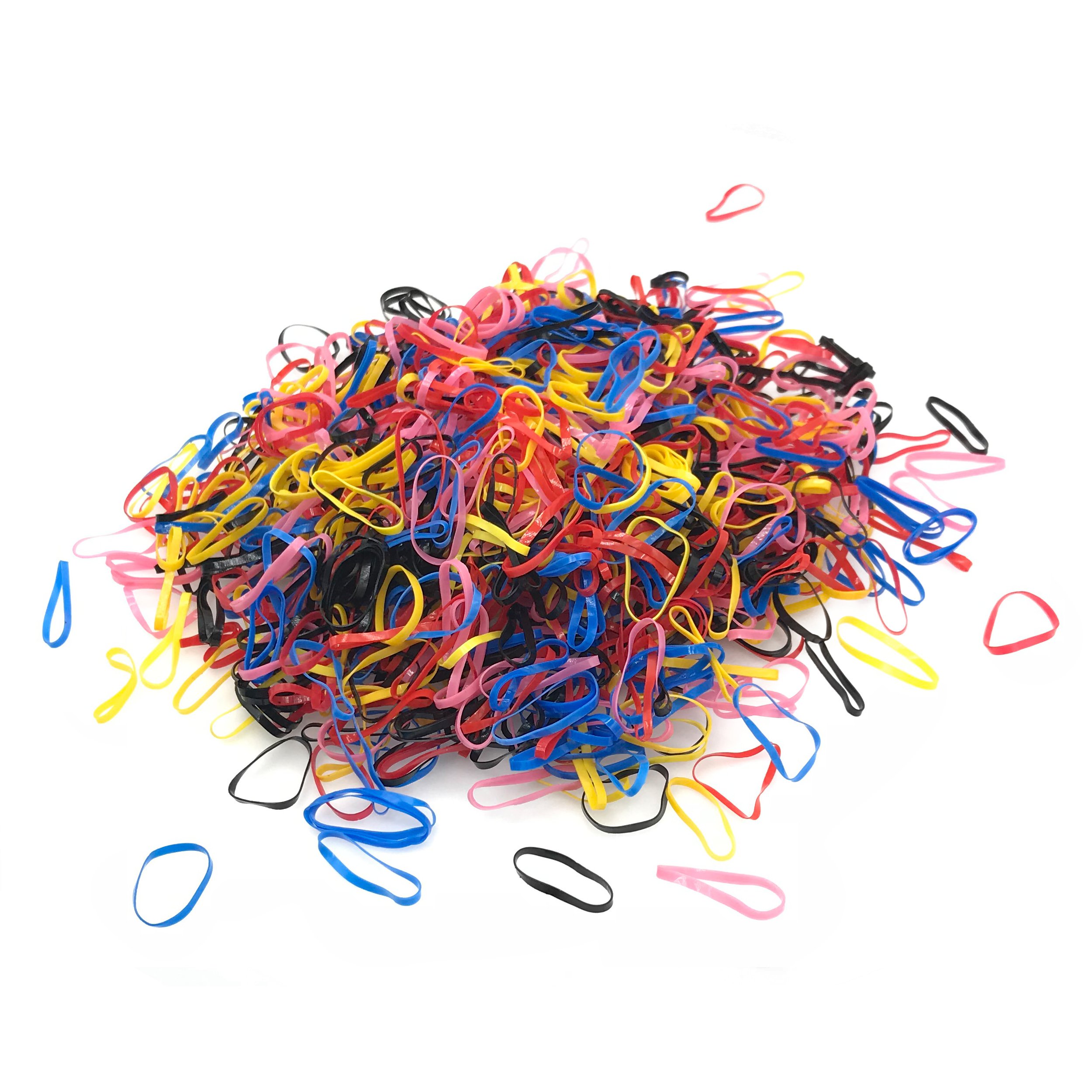 1000 Pcs Colorful Elastic Hair Bands - Mini Hair Ties for Kids, Girls & Baby - Soft & Stretchy Ponytail Holders for School, Sports & Daily Use