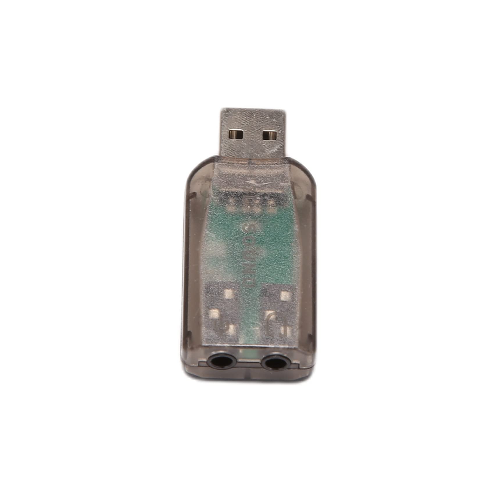 SRMAN USB to 3.5mm Audio Adapter - 3D Sound Card for PC & Headphones