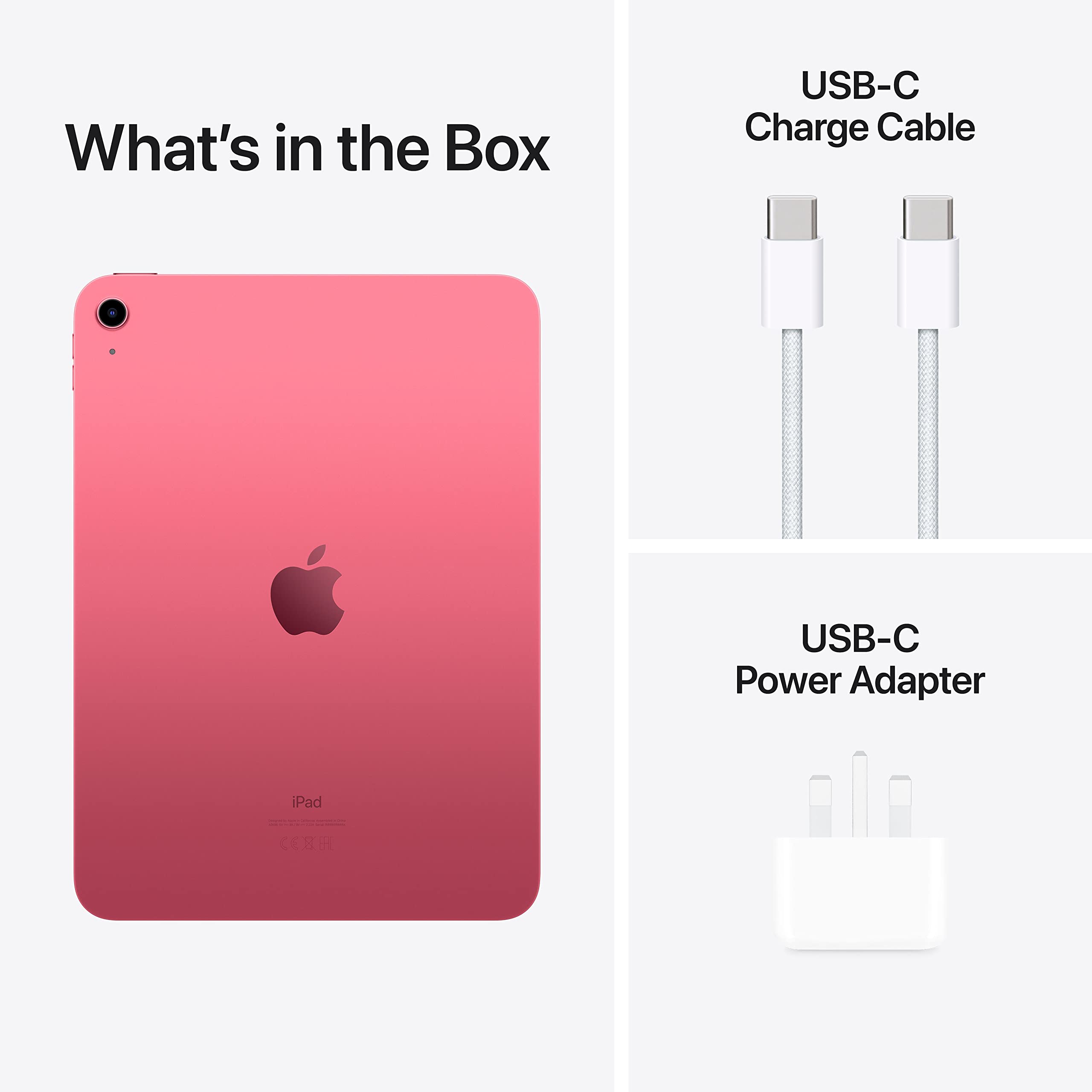 2022 Apple iPad 10.9-inch Wi-Fi 64GB - Pink (Renewed) | Premium Refurbished Tablet for Work, School & Entertainment | Fast A14 Bionic Chip, All-Day Battery Life