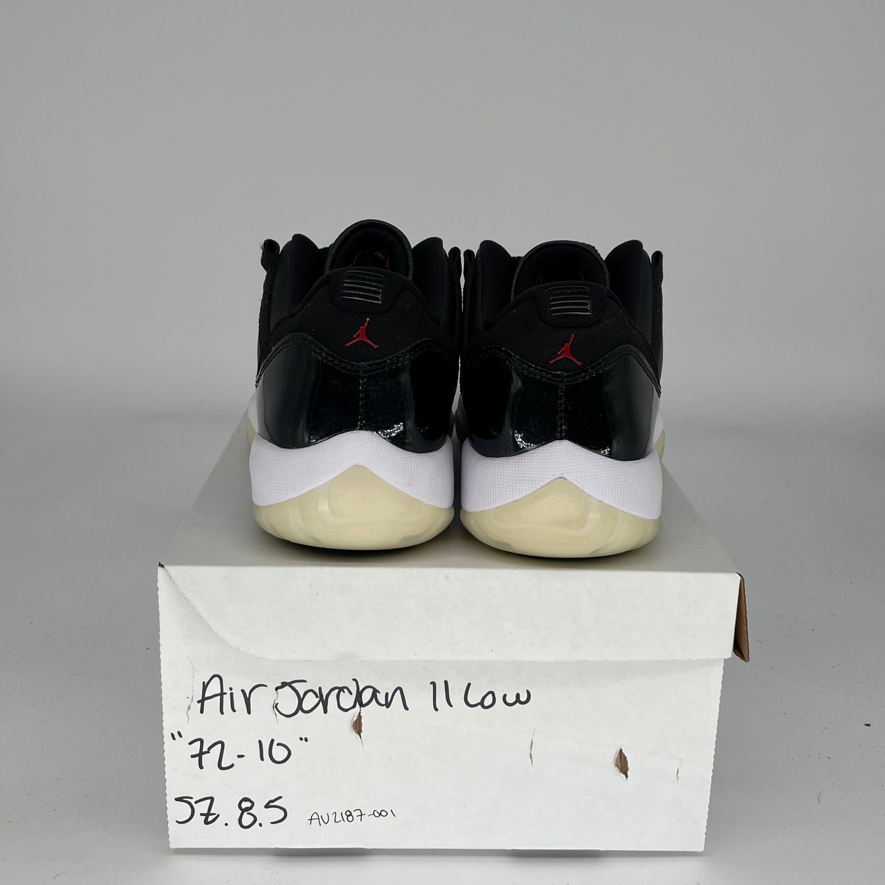 Original Title: AIR JORDAN 11 LOW 72 10 SIZE 8.5 AV2187 001   Optimized Title: **Air Jordan 11 Retro Low '72-10' Men's Basketball Shoes - Size 8.5 (AV2187-001) - Perfect for Casual Wear & Court Performance**