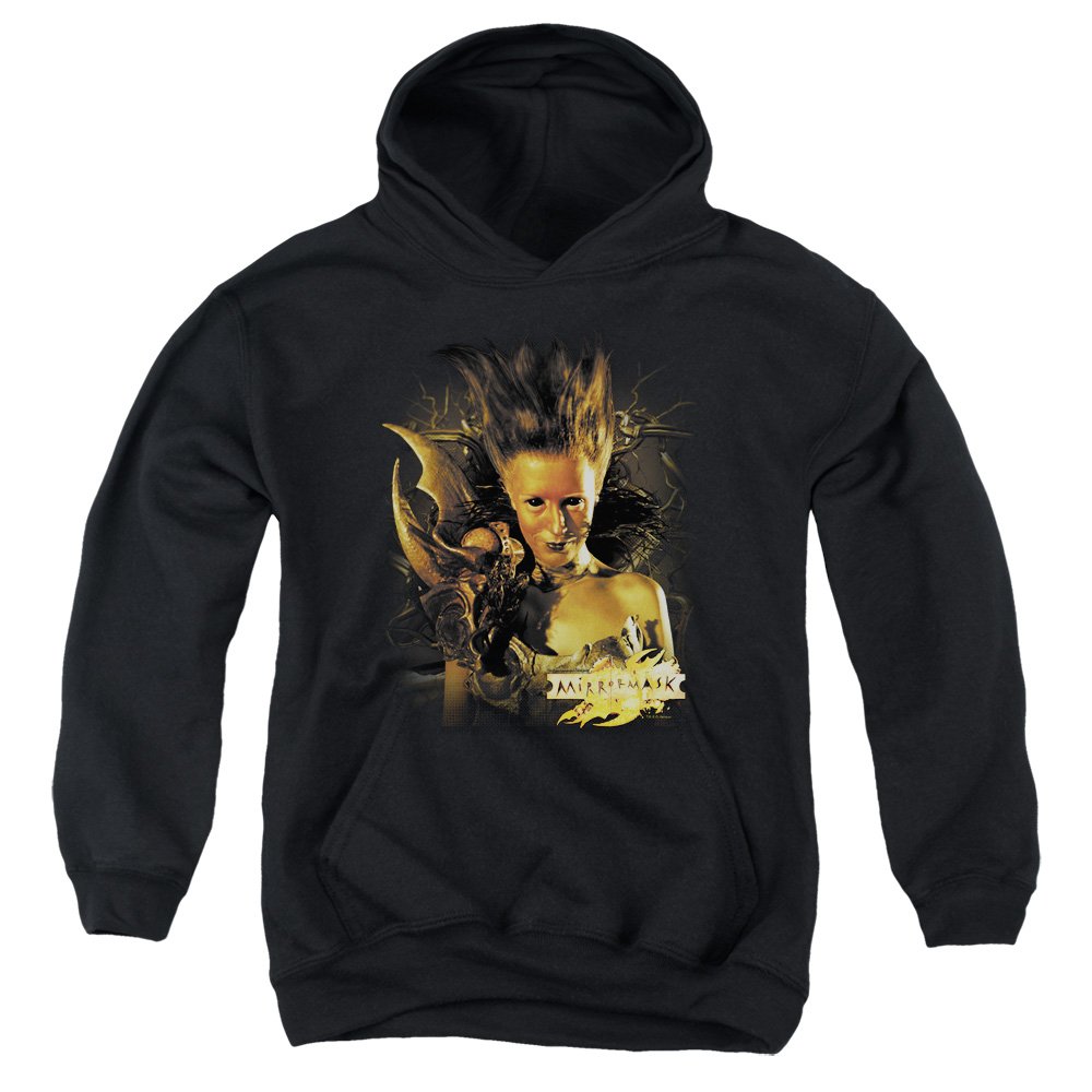 Mirrormask - Youth Queen of Shadows Pullover Hoodie | Gothic Fashion for Women | Casual Streetwear | Perfect for Cosplay, Halloween & Everyday Wear