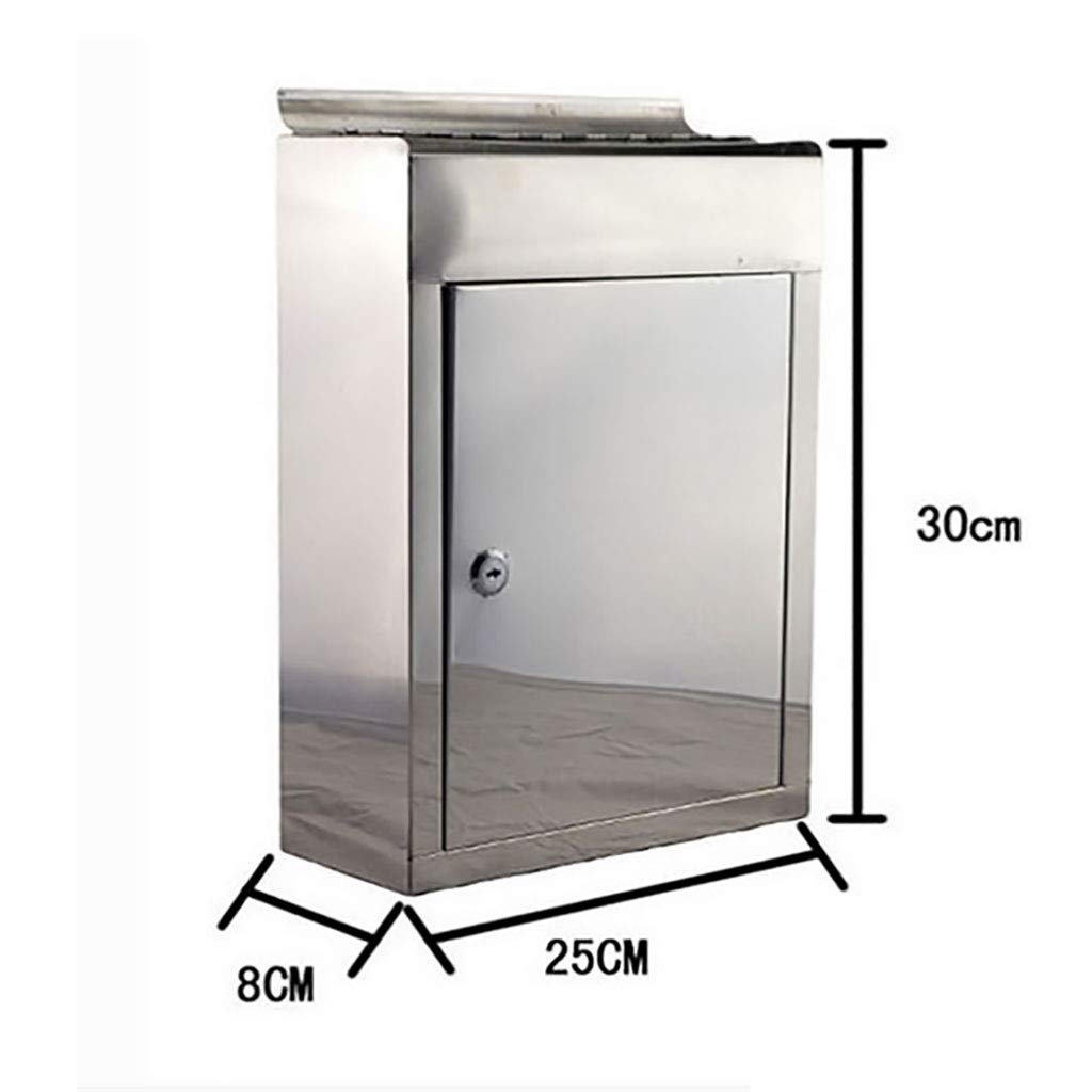 Waterproof & Dustproof Mailbox - Secure Letter Box for Outdoor Use, Newspaper Storage, and Suggestion Collection - Durable Metal Mailbox for Home, Office, and Apartment Buildings