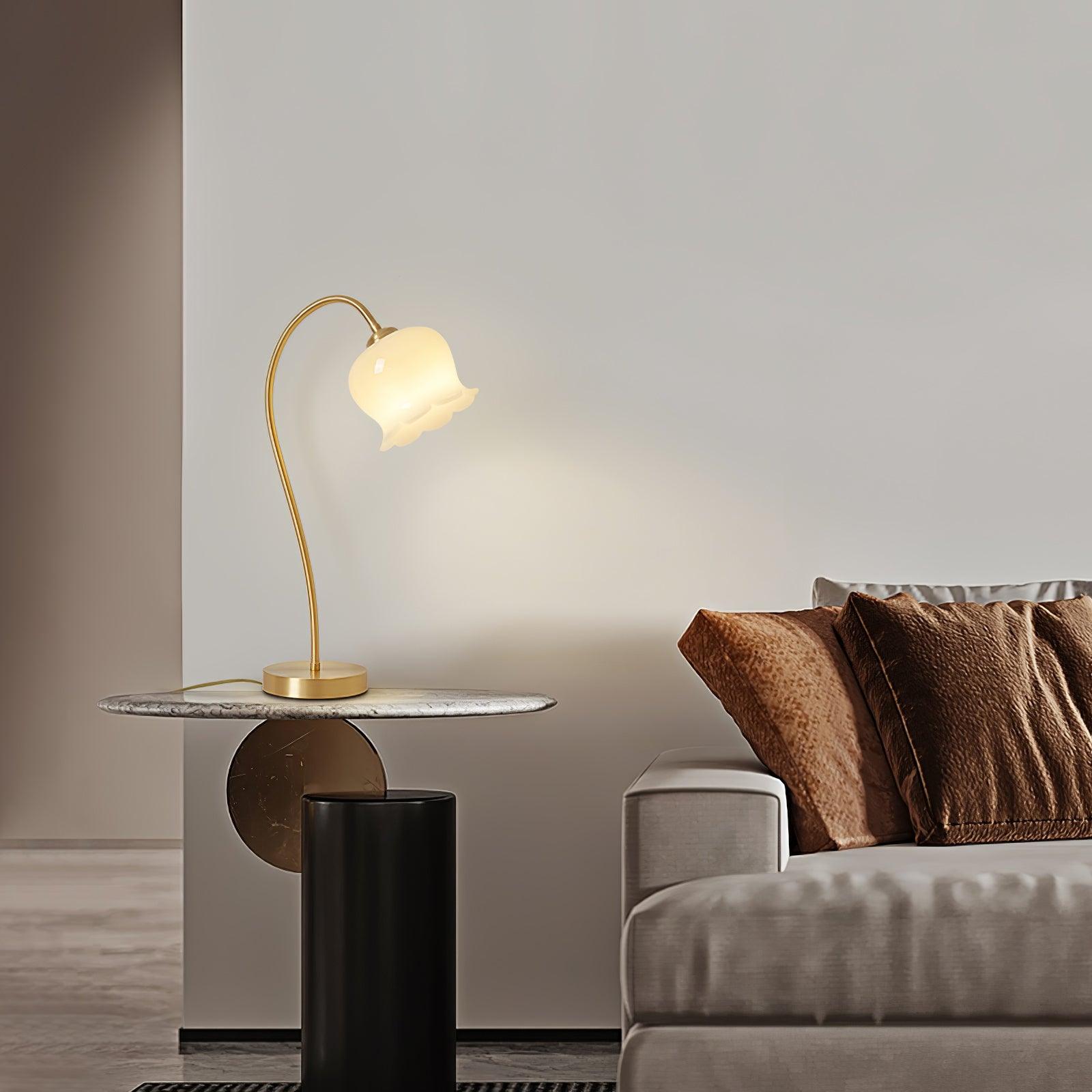 Elegant Orchids Table Lamp - Modern LED Night Light for Bedroom, Living Room, and Office Decor - Perfect for Reading, Relaxation, and Creating Cozy Ambiance