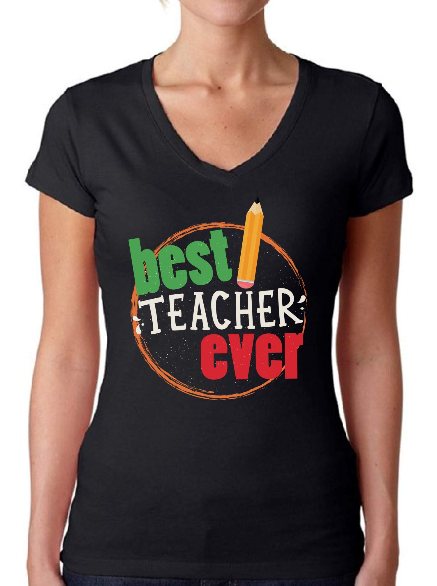 Awkward Styles Women's Funny 'Get Your Cray On' V-Neck Graphic T-Shirt - Comfortable Cotton Tee for Teachers, Back to School, Work & Casual Wear