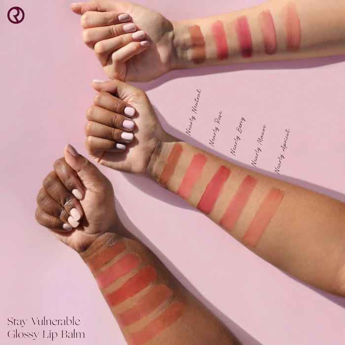 Rare Beauty Stay Vulnerable Glossy Lip Balm - Hydrating & Shiny Lip Gloss for Dry Lips | Perfect for Everyday Wear & Makeup Looks