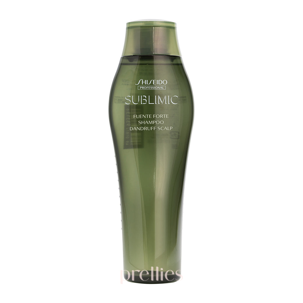 Shiseido SUBLIMIC Fuente Forte Anti-Dandruff Shampoo for Scalp Care - 250ml | Green Formula for Dry & Itchy Scalp - Perfect for Daily Hair Care & Scalp Refreshment