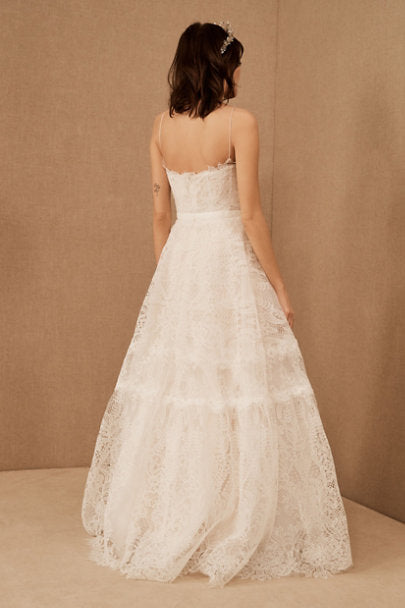 BHLDN Costarellos Calla Gown - Elegant Wedding Dress for Brides & Formal Events | Perfect for Beach, Church & Ballroom Ceremonies