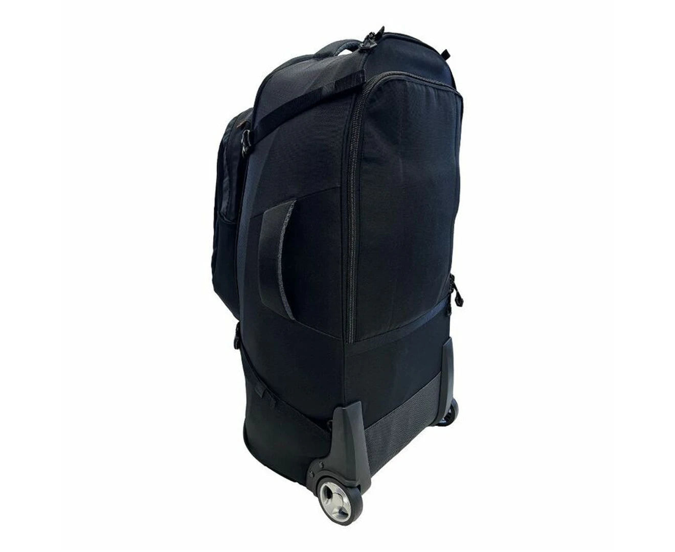 Black Wolf 65L (+20L) Grand Tour II Wheeled Duffel Bag with Backpack Straps & Deep Well - Perfect for Travel, Camping & Outdoor Adventures
