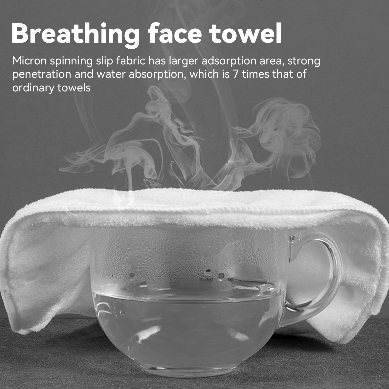 Angzhili 2 Pack Reusable Hot & Cold Compress Face Mask - Soft Coral Fleece Facial Steamer Towel for Moisturizing Skin Care | Perfect for Home Spa, Beauty Salon & Relaxation Therapy