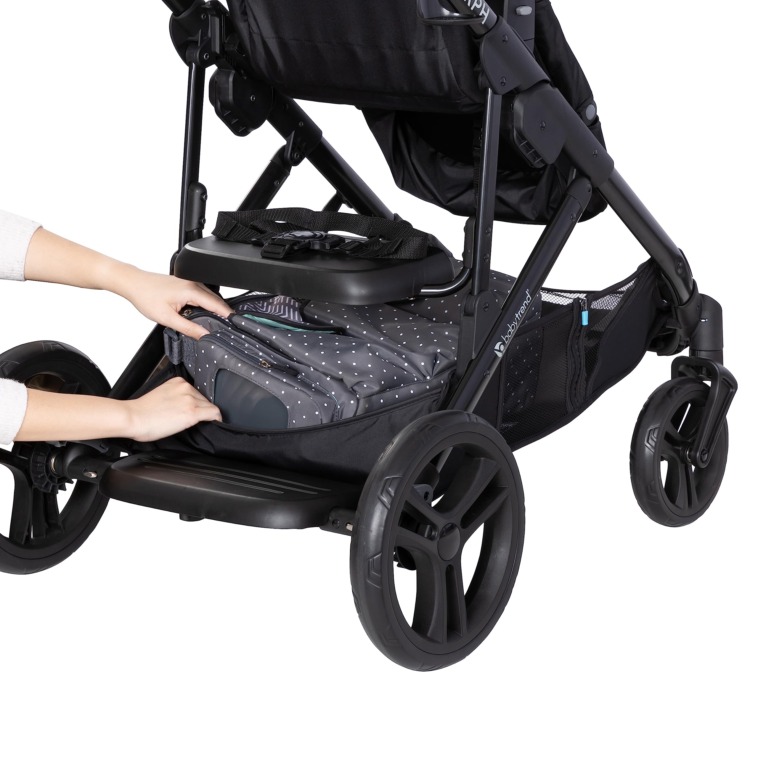 Baby Trend Morph Single to Double Modular Travel System Stroller - Convertible Infant Car Seat & Stroller Combo for Twins or Siblings, Black | Perfect for Travel, Shopping & Daily Outings with Baby