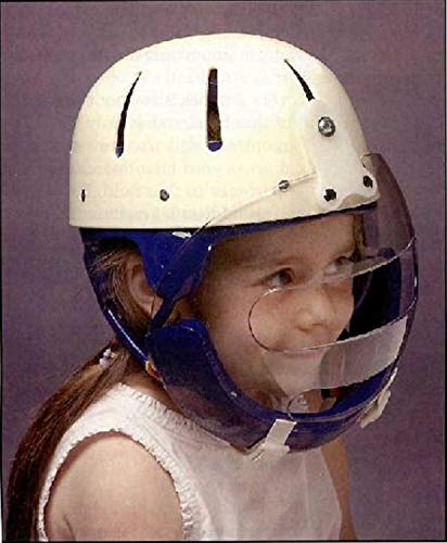 Royal Blue Hard Shell Helmet with Face Guard - XX-Small (17.25