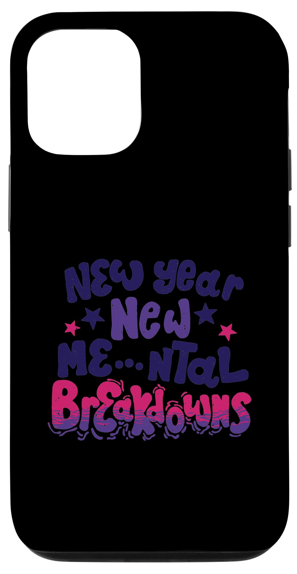 Funny iPhone 12/12 Pro Case - Christmas & New Year Gift with Humorous 