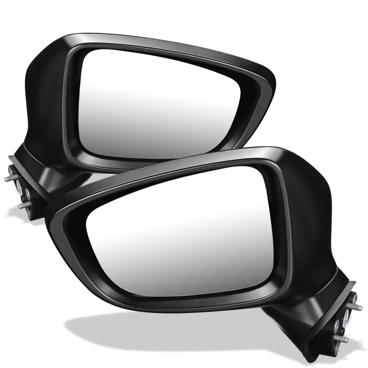 Auto Dynasty MA1320177 MA1321177 Power Adjustable Heated Side Mirrors with Turn Signal - Manual Folding Replacement for Mazda 6 2014-2017 (Driver & Passenger Side, Paint to Match) - Perfect for Winter Driving & Enhanced Safety