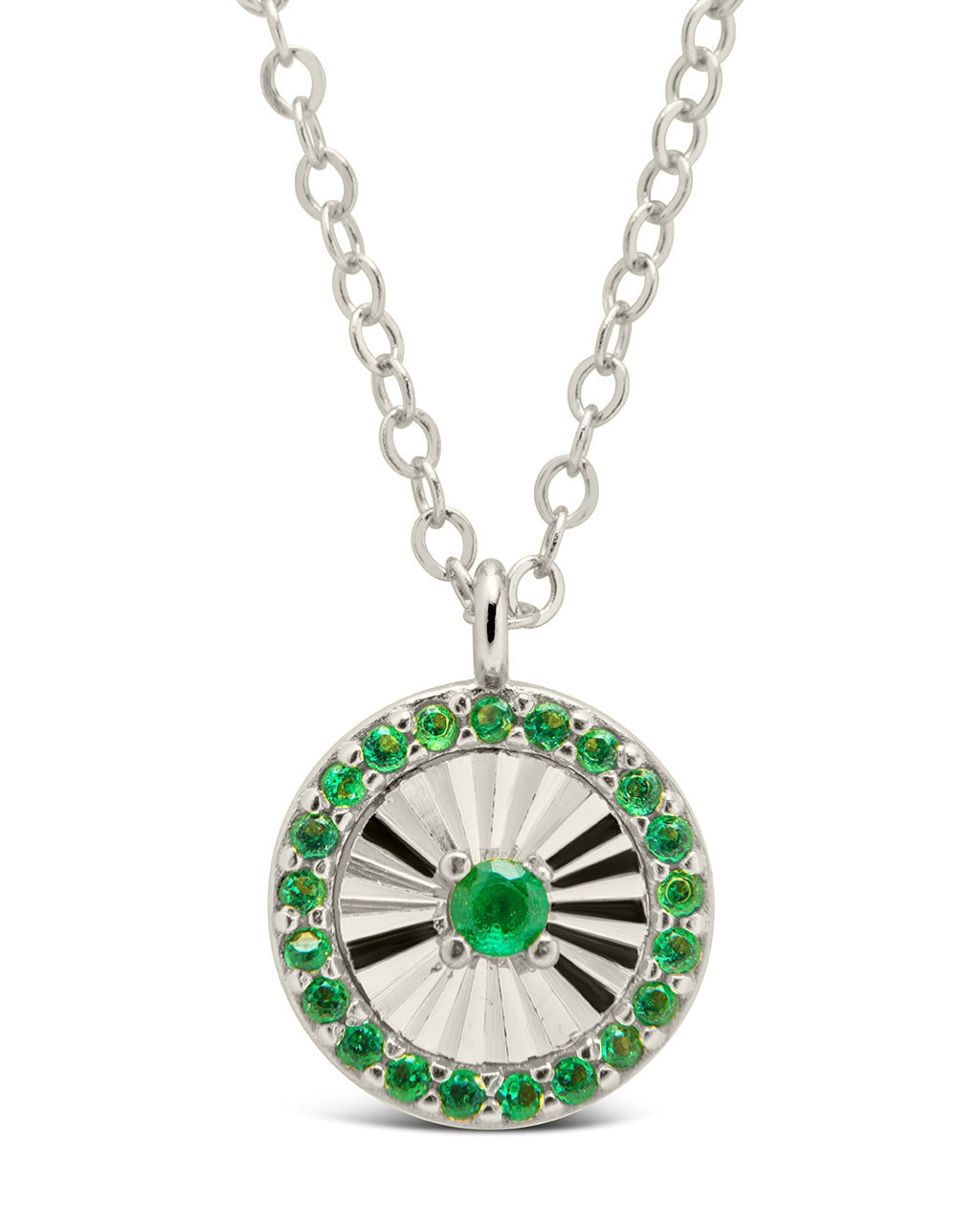 Katrina Emerald CZ Pendant Necklace - Elegant Cubic Zirconia Jewelry for Women | Perfect for Parties, Weddings & Special Occasions