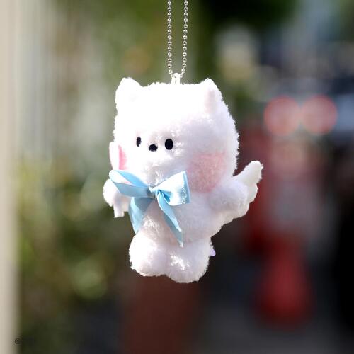 BT21 Minini Angel Plush Keychain - Cute RJ Character Plushie Keyring for Bags & Backpacks | Perfect Gift for K-Pop Fans & BT21 Collectors | Use for Keys, Wallets, or School Accessories