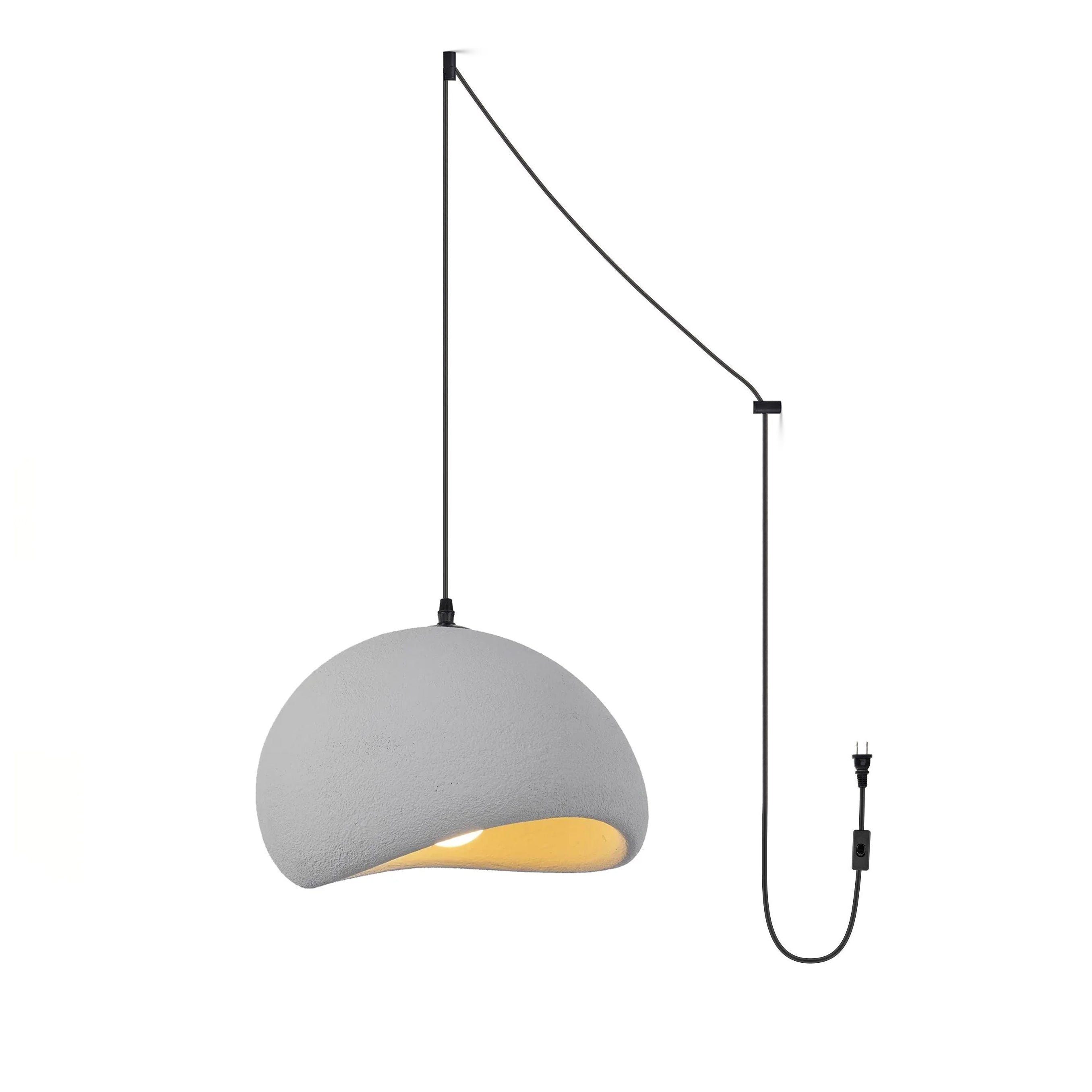 Khmara Swag Light - Modern LED Cloud Ceiling Lamp for Bedroom & Living Room | Dimmable Hanging Light Fixture for Home Decor & Mood Lighting
