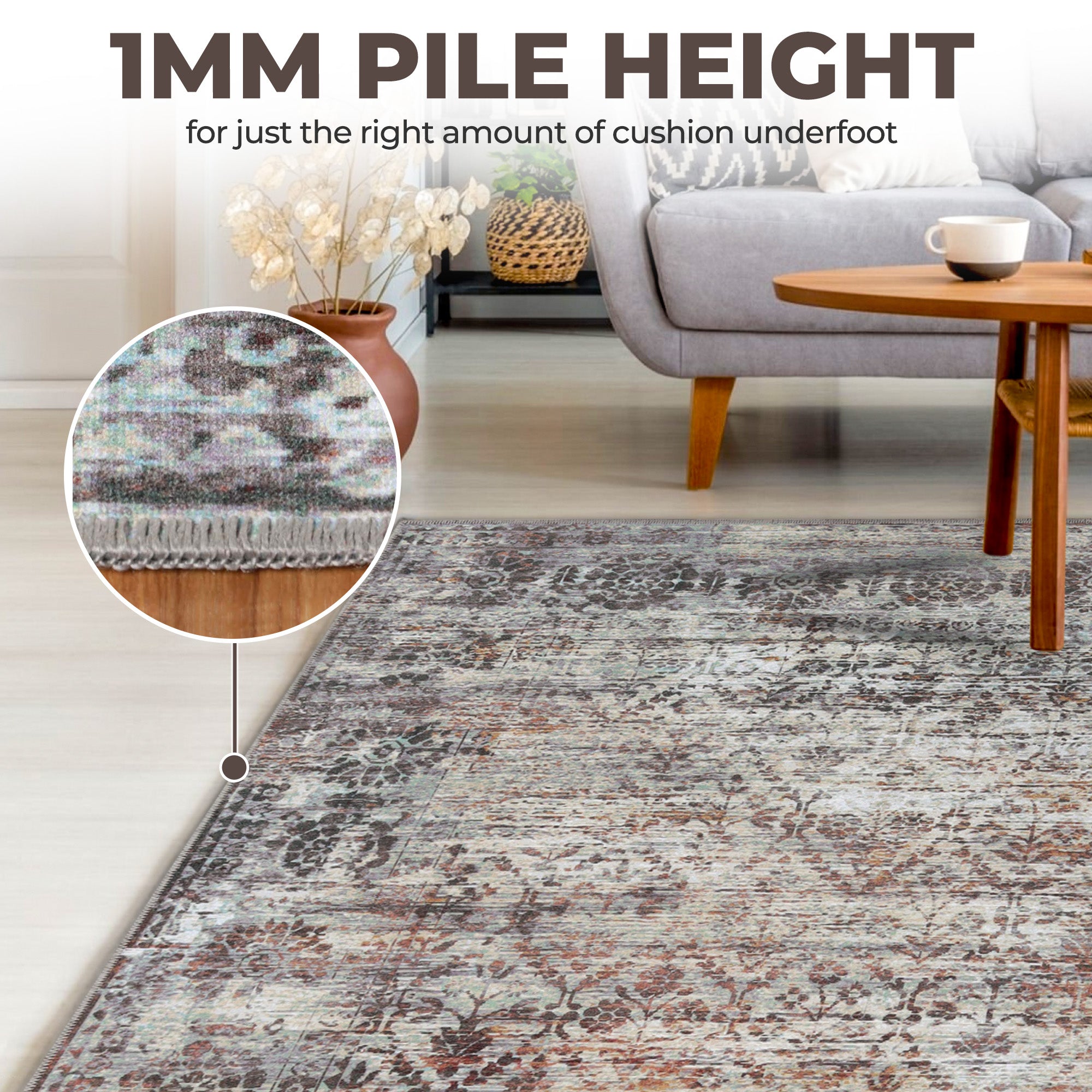 Macaw Lattice Non-Slip Washable Indoor Area Rug - Soft Comfort for Living Room, Bedroom, or Hallway Runner
