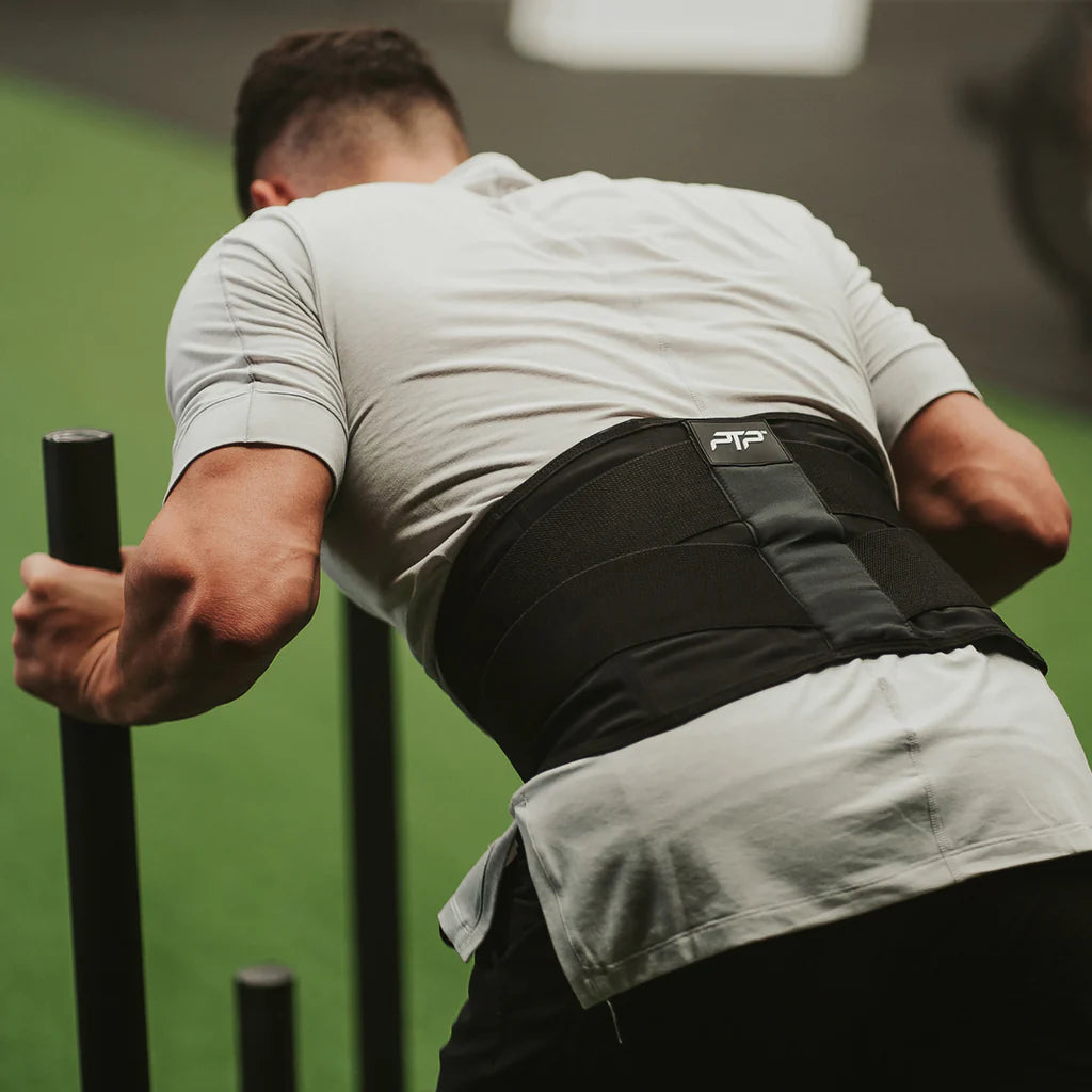 PTP Posture Stability Belt - Black | Back Support & Pain Relief for Office, Driving & Daily Activities