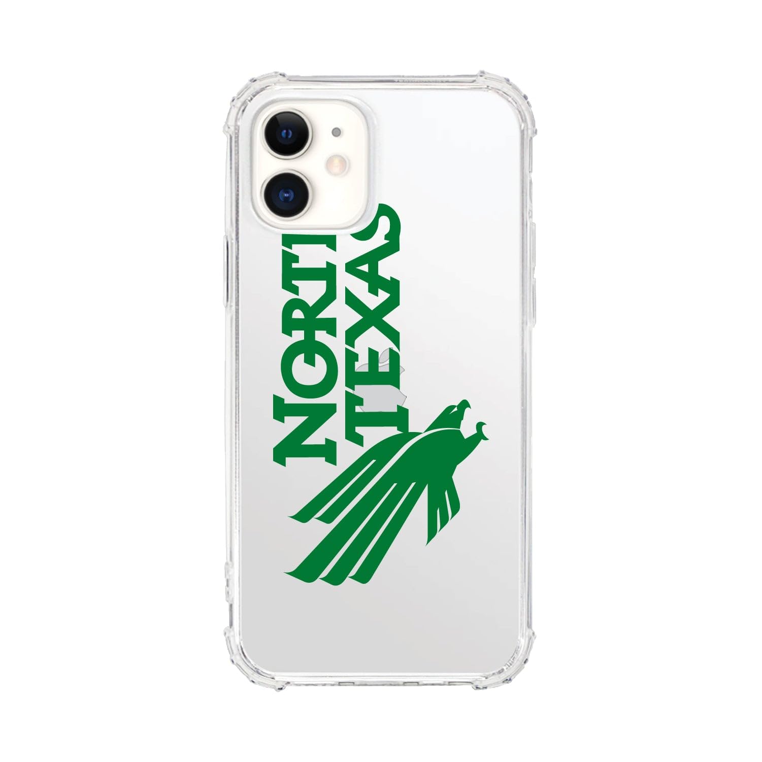 OTM Essentials Rugged Phone Case for iPhone 13 Pro - Shockproof Protective Cover with Reinforced Edges, Classic White Design | Perfect for University of North Texas Students & Active Lifestyles