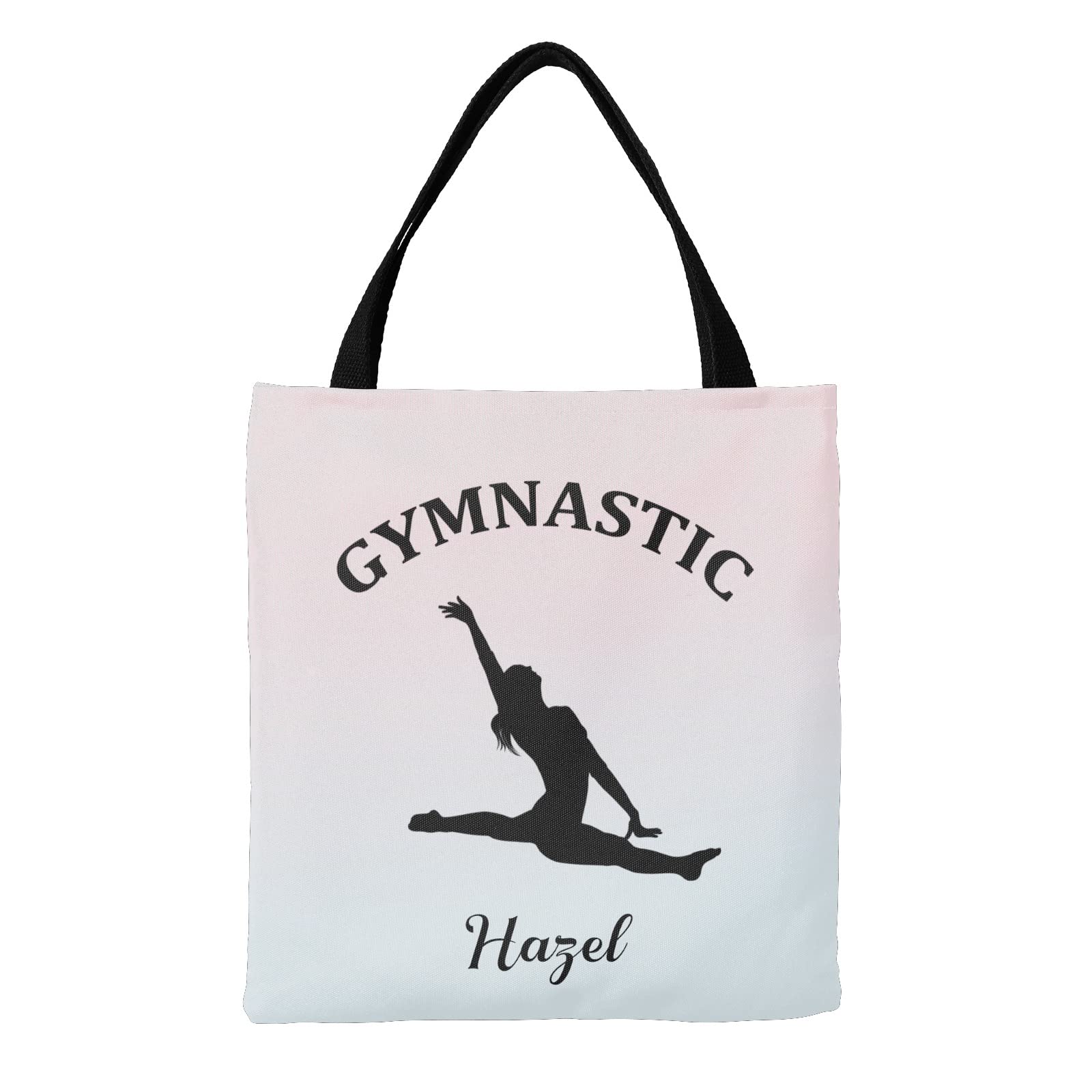 Personalized Gymnastic Canvas Tote Bags for Kids & Girls - Reusable Shopping, Travel & School Bags - Perfect Gift for Sports, Dance Practice & Everyday Use