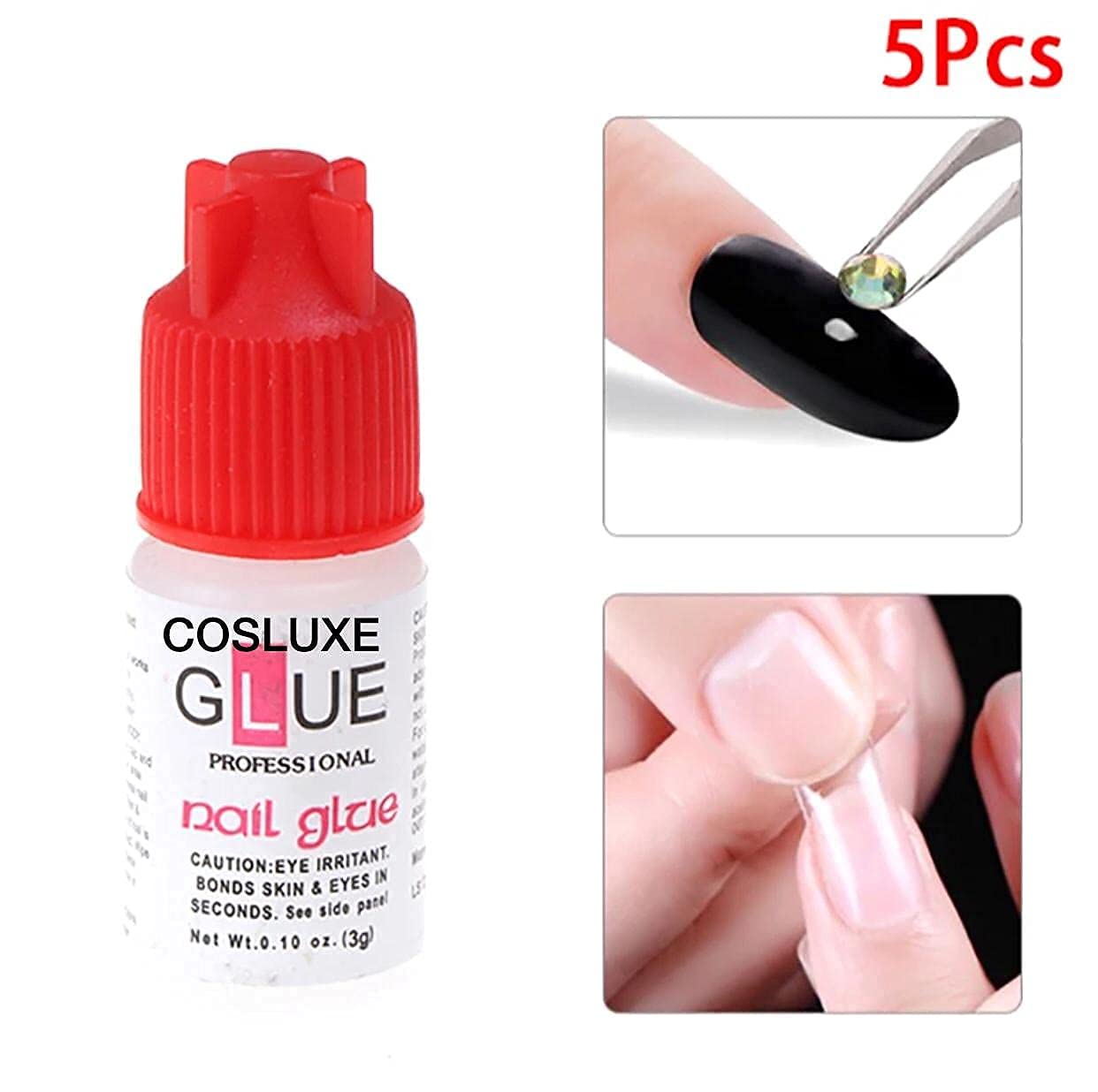 Professional Nail Glue for Women - Strong & Long-Lasting Nail Adhesive - Perfect for Acrylic Nails, Press On Nails & Nail Art - Colors Cosmetics