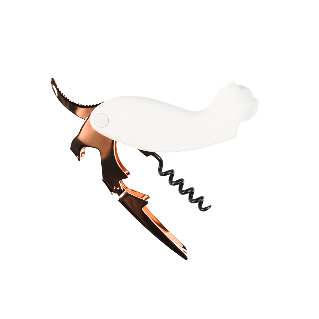 Premium Two Lever Corkscrew - Easy Wine Bottle Opener for Home, Restaurants & Gifts | Durable Stainless Steel Wine Key with Ergonomic Handle