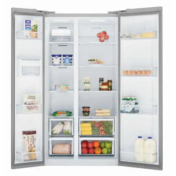 Westinghouse 624 Litre Side By Side Refrigerator WSE6630SA - Stainless Steel Energy Efficient Fridge for Kitchen, Home & Office Use