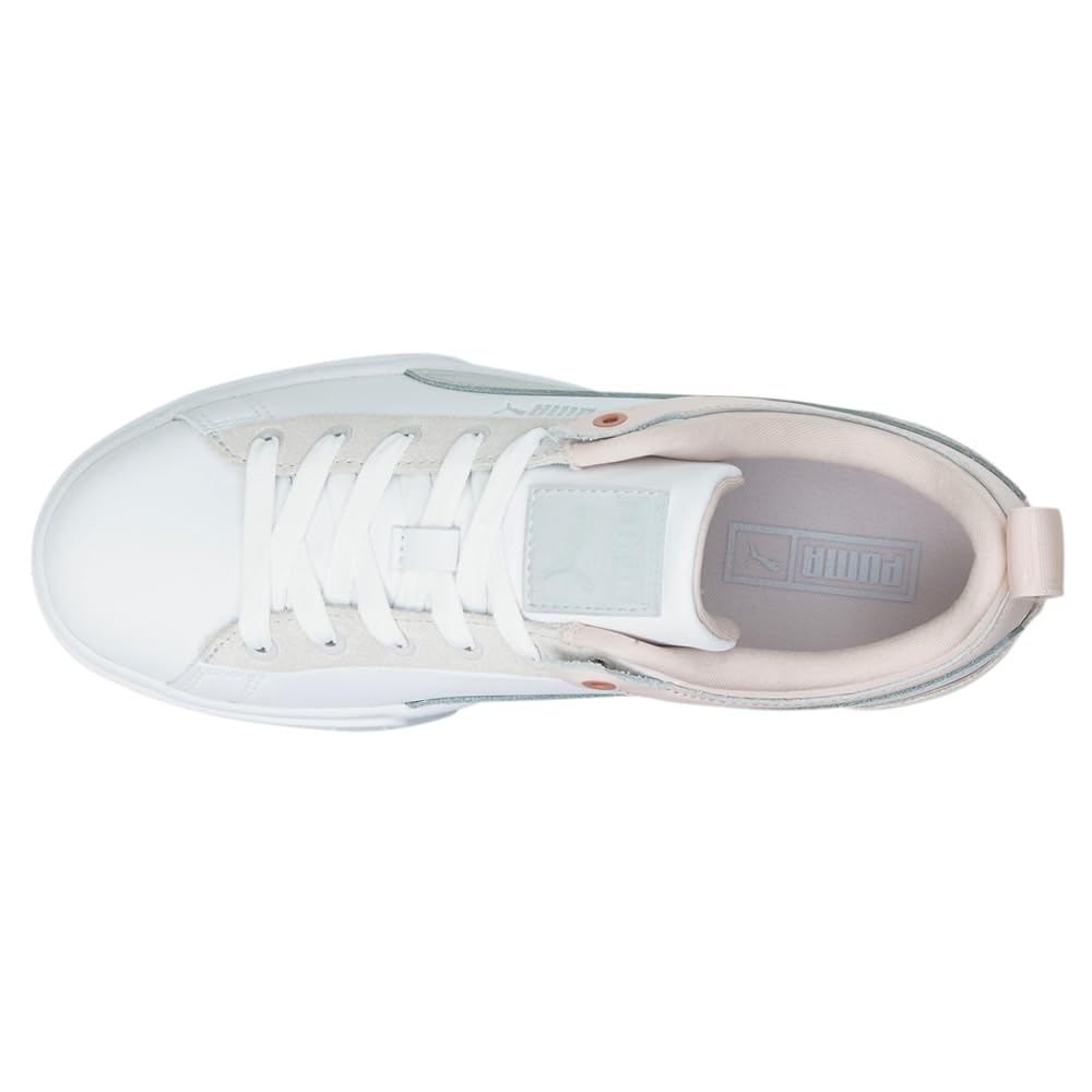 PUMA Mayze Raw Women's Sneakers - White/Chalk Pink Size 9 B (M) | Comfortable Casual Shoes for Walking, Gym & Everyday Wear