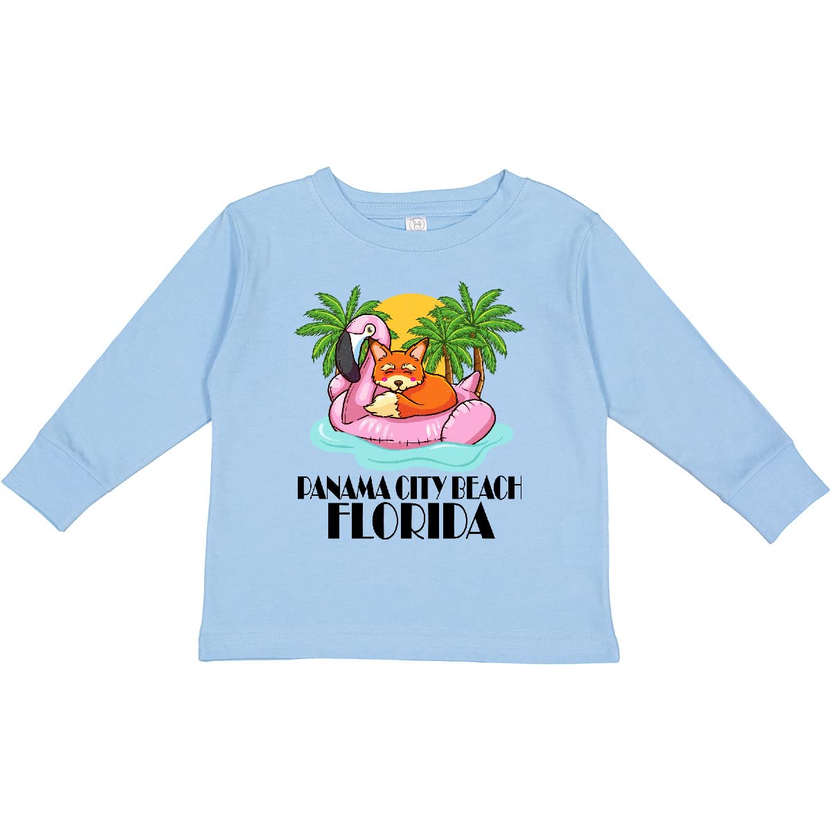 Inktastic Panama City Beach Vacation Toddler Long Sleeve T-Shirt - Cute Florida Travel Outfit for Boys & Girls, Beach Trip Souvenir, Family Vacation Matching Shirts