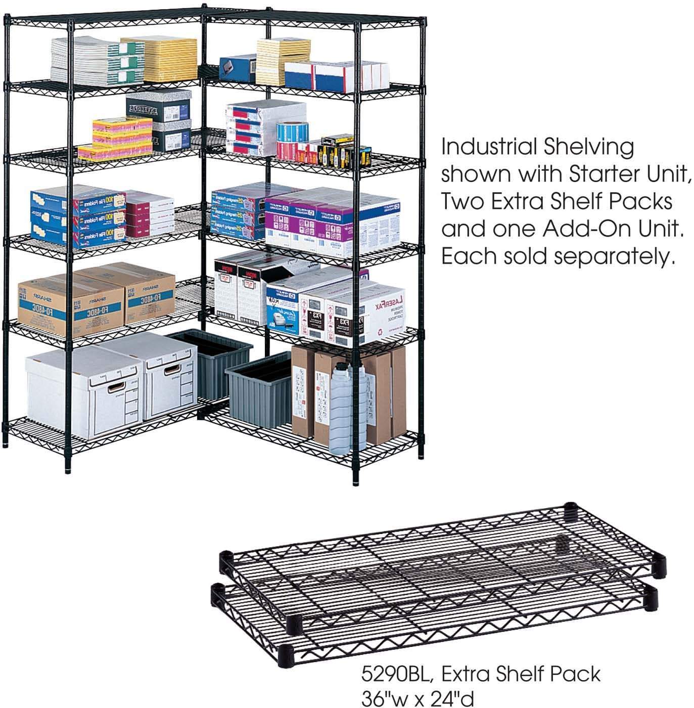 Industrial Wire Shelving Extra Shelf Pack 24