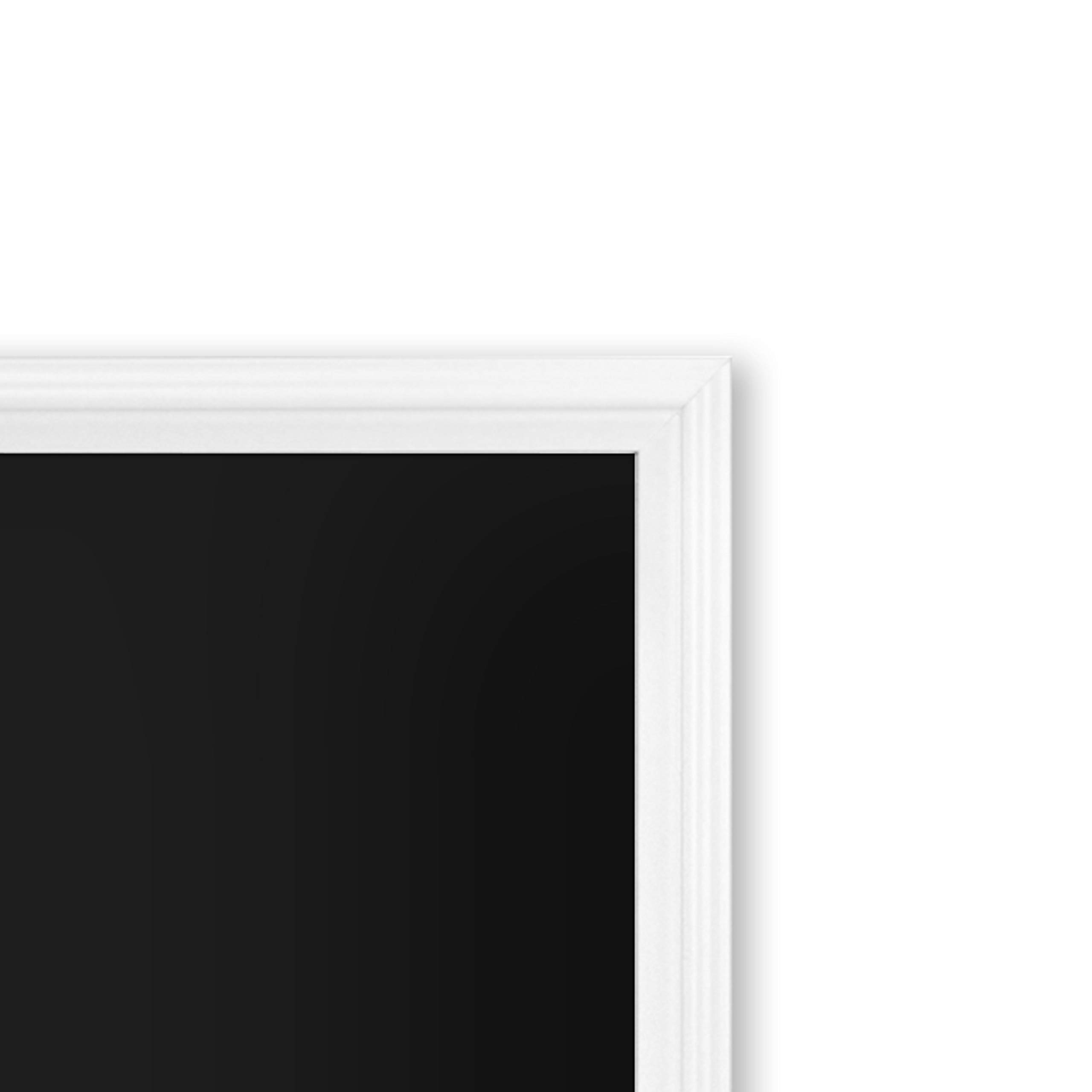 U Brands Magnetic Chalkboard 30x40 Inches - White Wood Frame Dry Erase Board for Home, Office & Classroom - Wall Mountable Chalkboard for Notes, Schedules & Creative Writing (2916U00-01)
