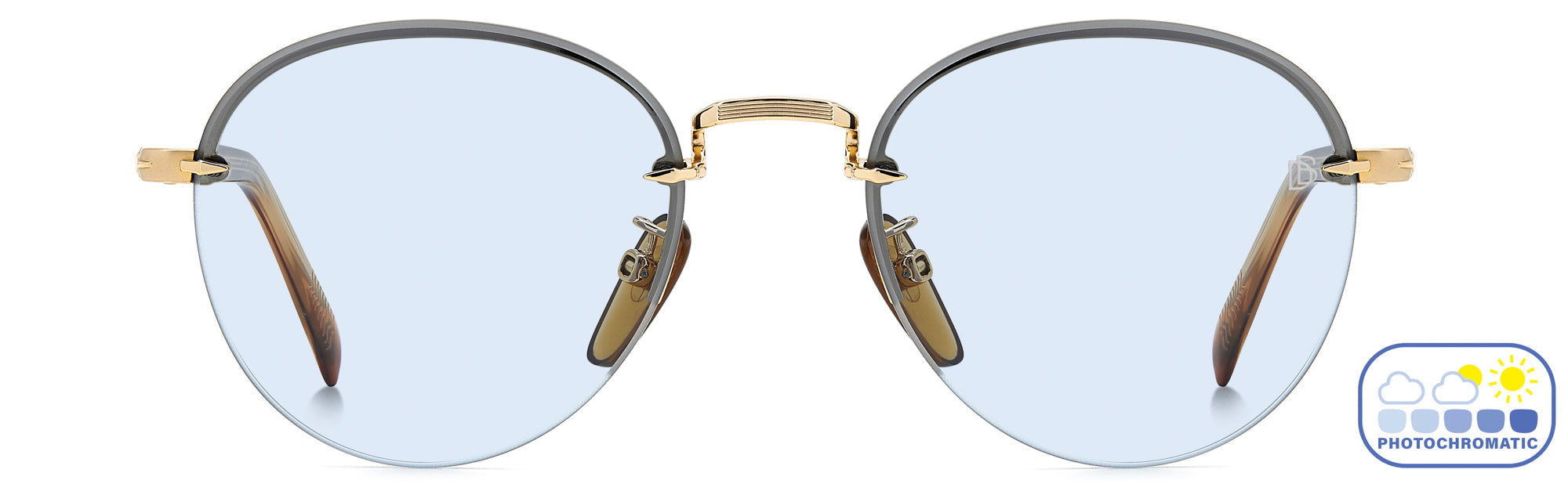 David Beckham DB1173/S Sunglasses - Polarized Aviator Style for Men & Women - Perfect for Driving, Travel & Outdoor Activities