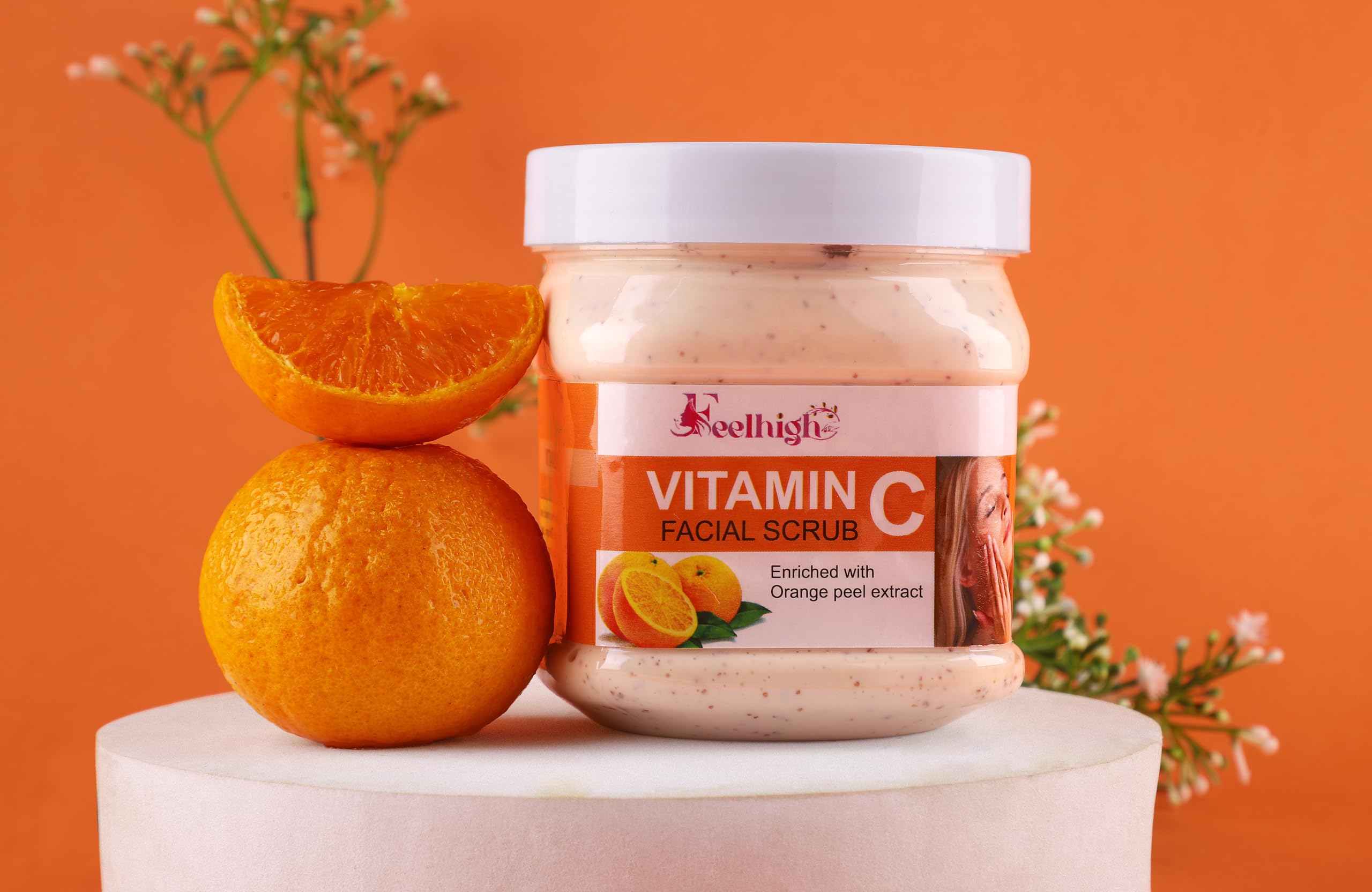 Tan Removal Face Scrub Combo - 500ml Milk & Honey Vitamin C Scrub + 500ml Orange Peel Extract Facial Scrub - Brightening Exfoliator for Men & Women - Perfect for Daily Skincare & Glowing Complexion