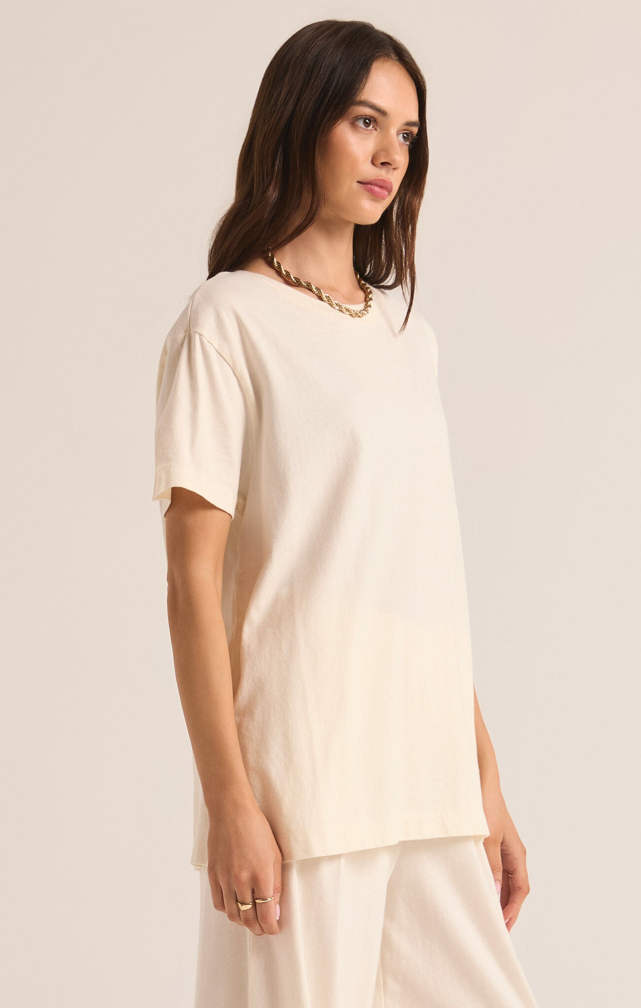 Shayla Women's Crew Neck T-Shirt - Soft Cotton Casual Tee for Everyday Wear | Perfect for Work, Weekend & Layering
