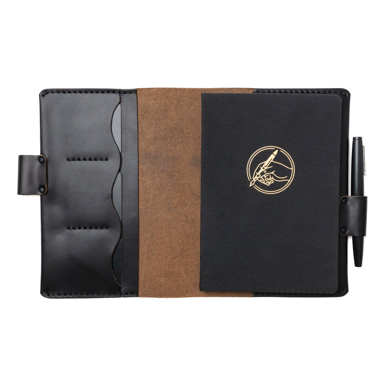 Premium Genuine Leather A5 Notebook Cover - Handmade Refillable Journal Cover for Writing, Sketching & Planning - Perfect for Office, School & Travel Use