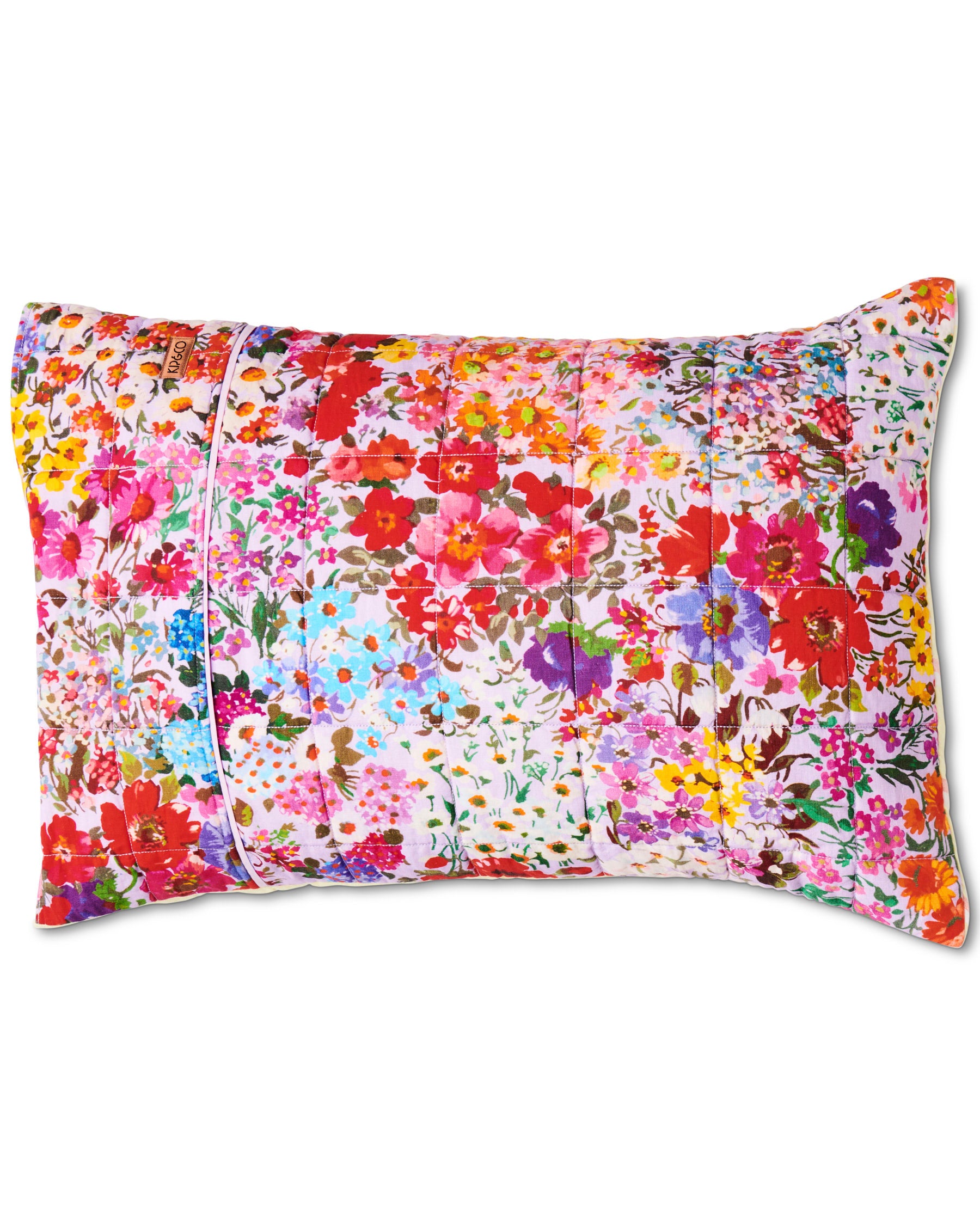 Reversible Linen Quilted Pillowcases - Full Bloom Floral Design | Soft & Breathable Bedding for All Seasons | Perfect for Home Decor, Guest Rooms & Cozy Bedroom Makeovers