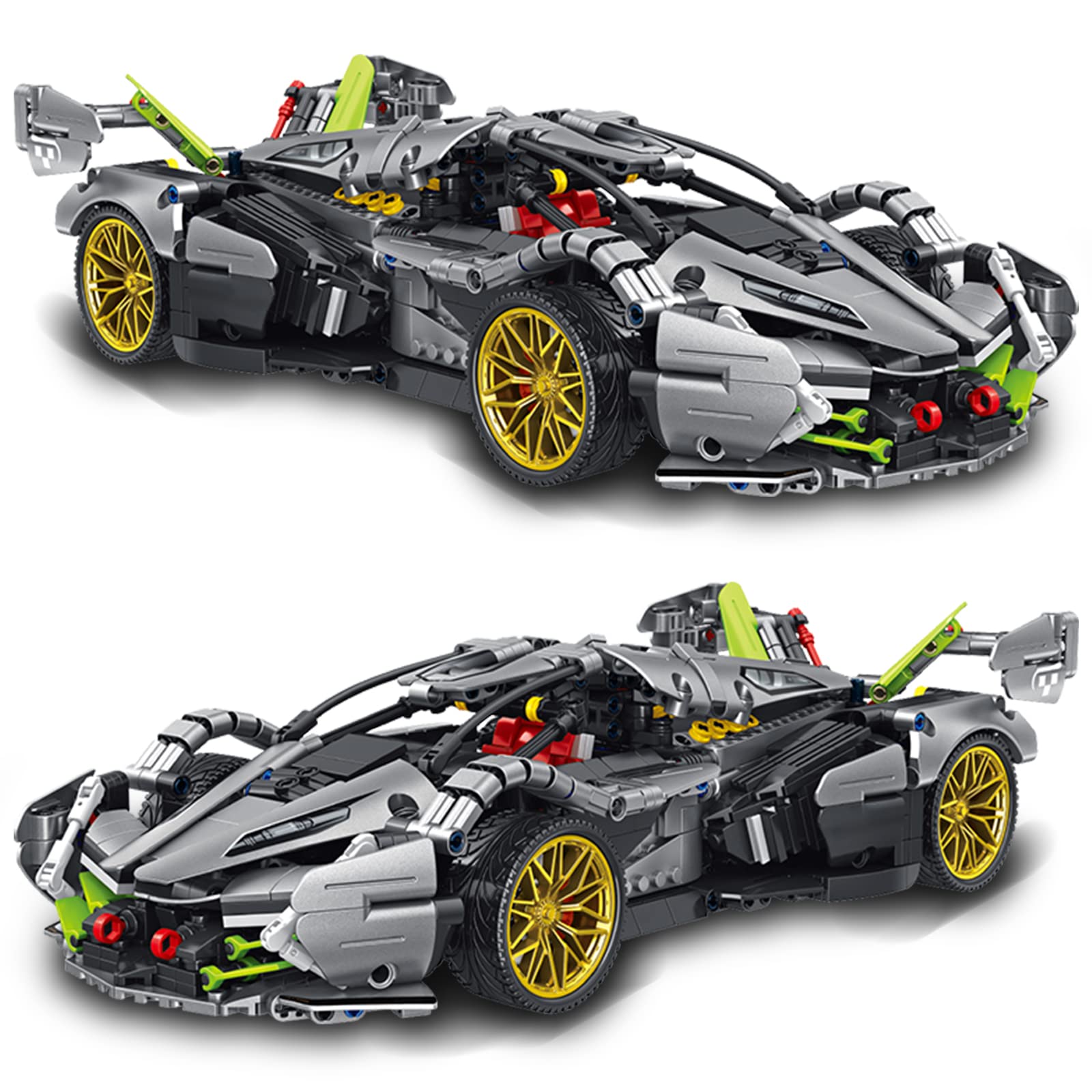 Sowide 1:14 Scale Super Car Building Blocks Set - 1314 Piece Collectible Model Construction Toy Kit for Kids & Adults | Perfect for STEM Learning, Creative Play & Car Enthusiast Display
