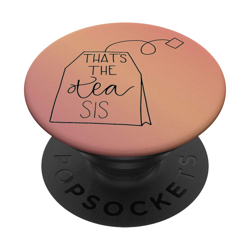 Funny 'That's The Tea Sis' Sarcastic Sassy Rose Gold Tumbler - Perfect for Office Humor, Girls Night Out & Iced Coffee Lovers